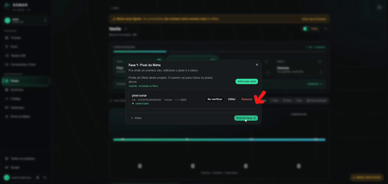 Adicionar o domínio raiz na seção Domínios.